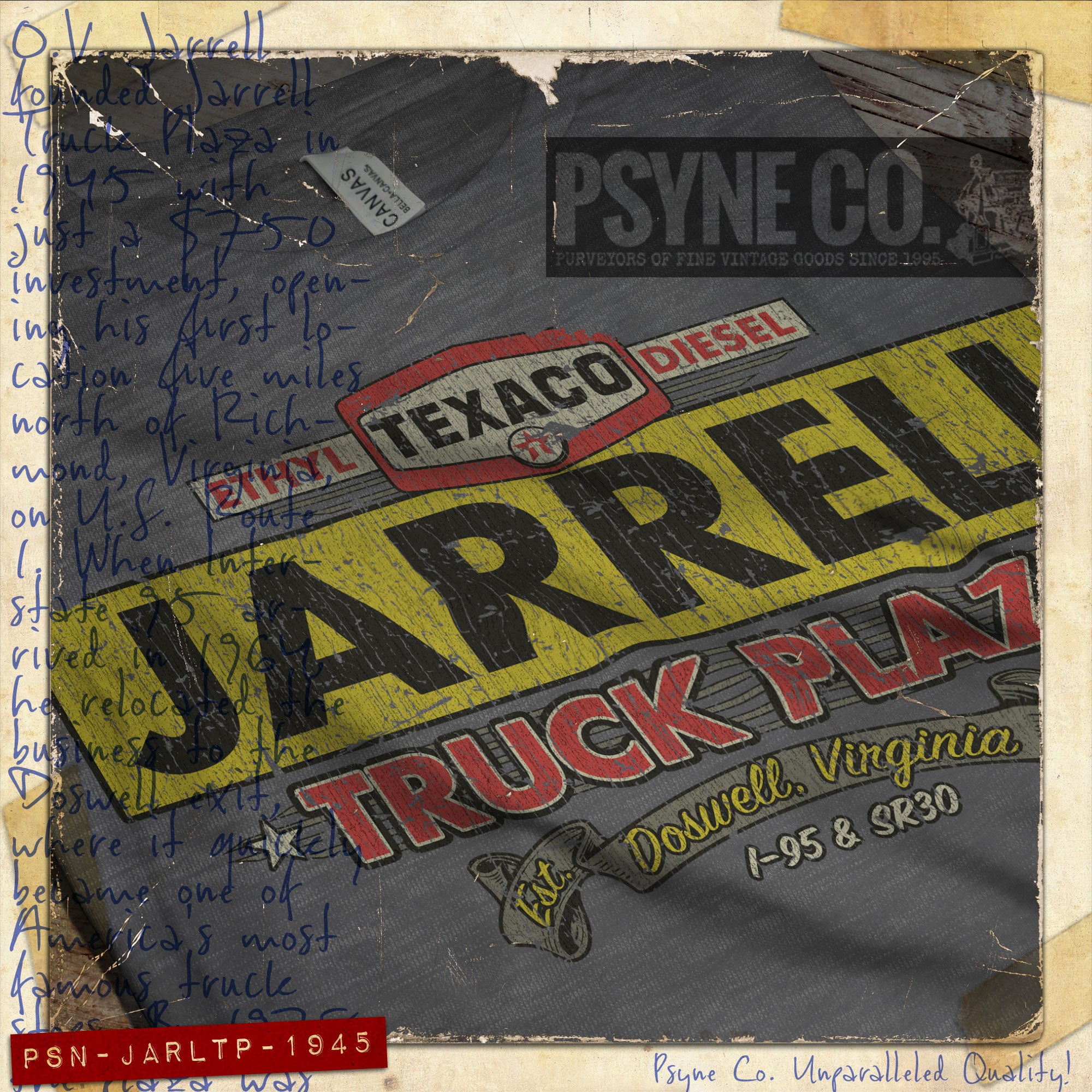 Jarrell Truck Plaza 1945 Vintage Men’s T-Shirt