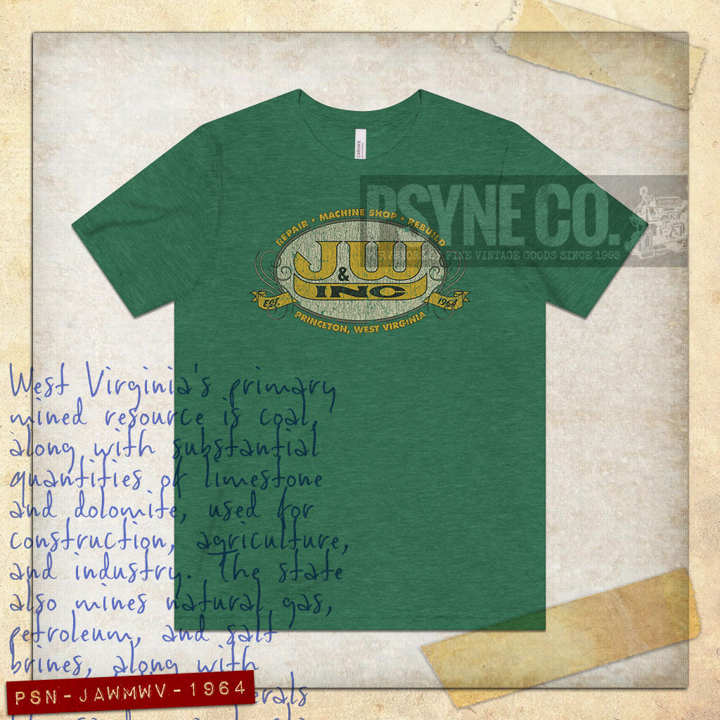 J & W Machine West Virgina 1964 Vintage Men's T-Shirt