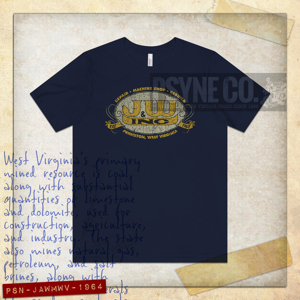 J & W Machine West Virgina 1964 Vintage Men's T-Shirt
