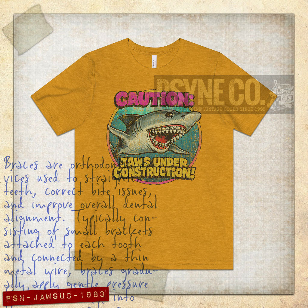 Jaws: Under Construction 1983 Vintage Men's T-Shirt