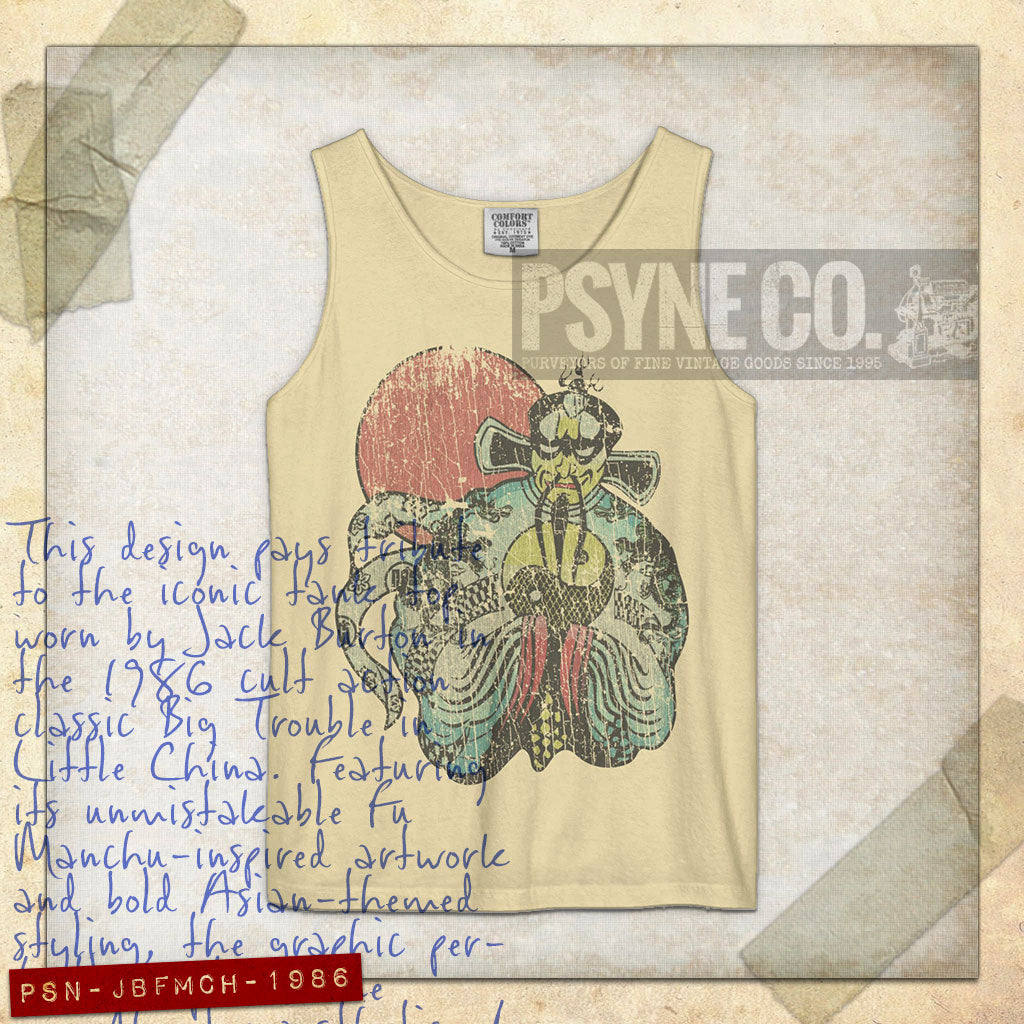 Jack Burton Fu Manchu 1986 Vintage Tank Top