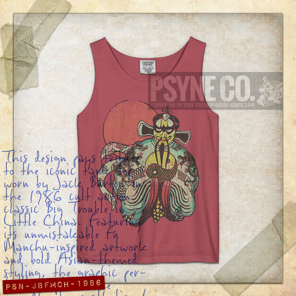 Jack Burton Fu Manchu 1986 Vintage Tank Top