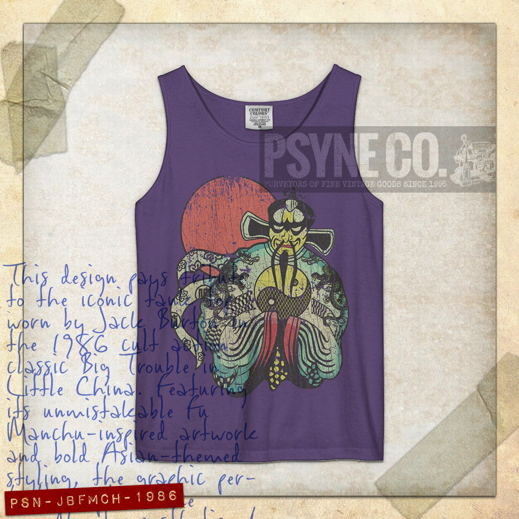 Jack Burton Fu Manchu 1986 Vintage Tank Top
