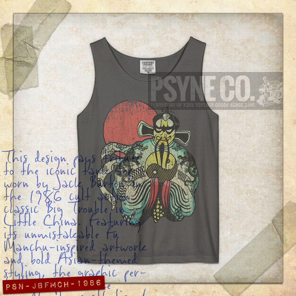 Jack Burton Fu Manchu 1986 Vintage Tank Top