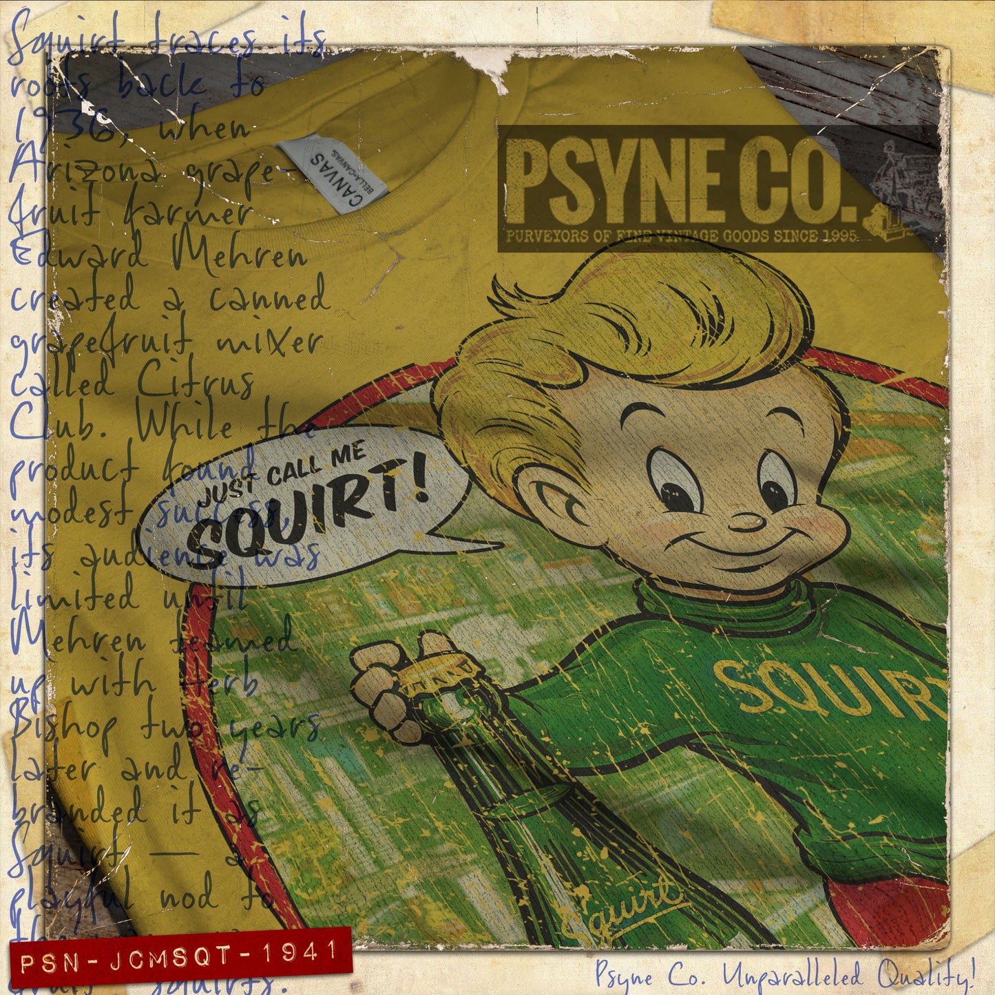 Just Call Me Squirt 1941 Vintage Men's T-Shirt