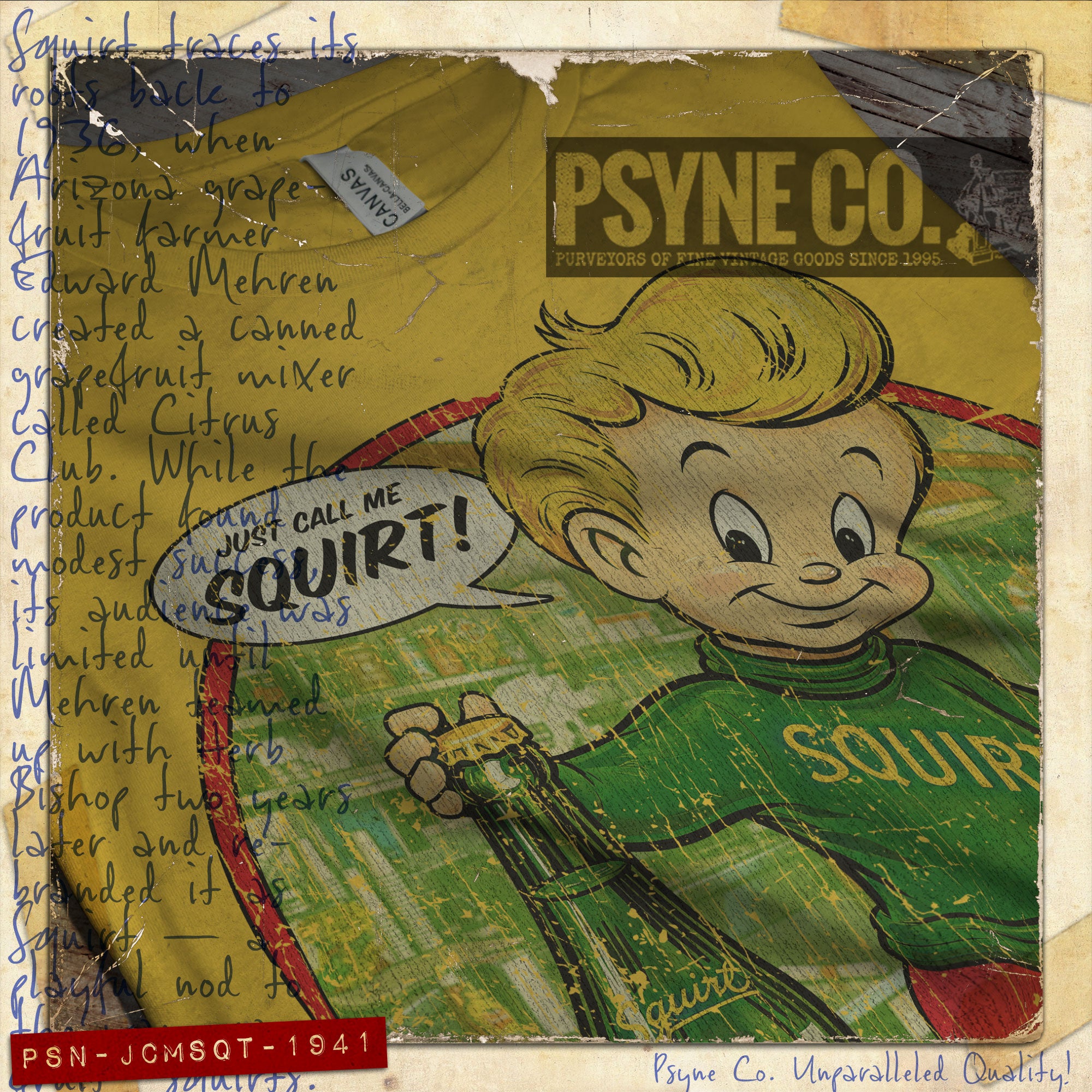 Just Call Me Squirt 1941 Vintage Men's T-Shirt
