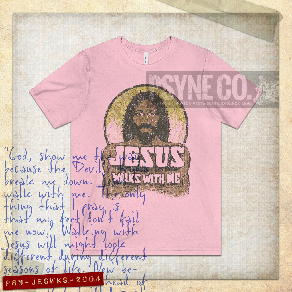 Jesus Walks With Me 2004 Vintage Men's T-Shirt