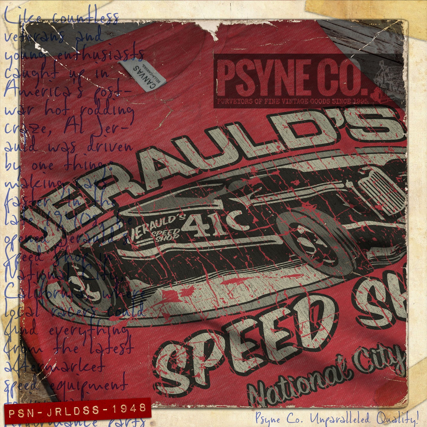 Jerauld's Speed Shop 1948 Vintage Men's T-Shirt