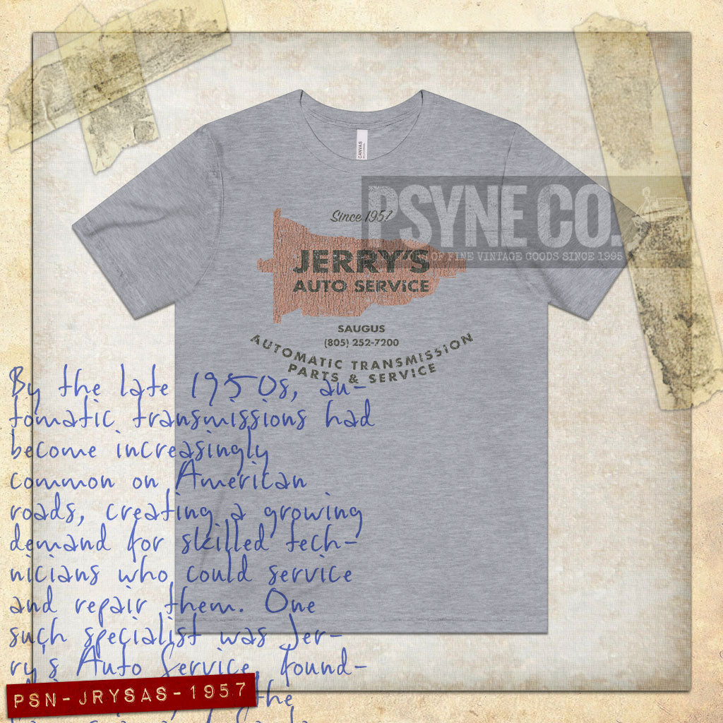 Jerry's Auto Service 1957 Vintage Men’s T-Shirt