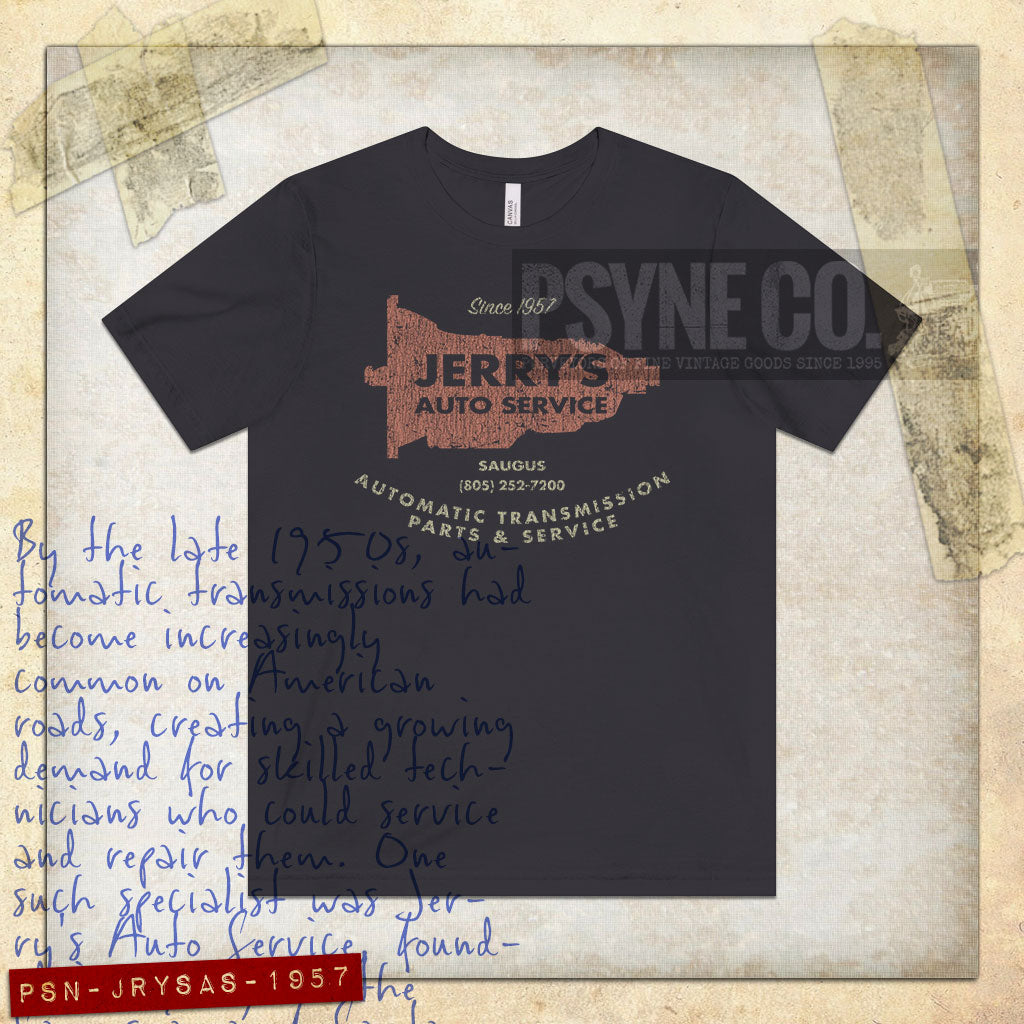 Jerry's Auto Service 1957 Vintage Men’s T-Shirt