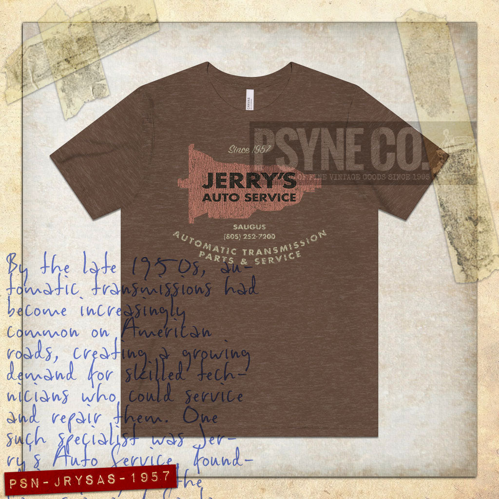 Jerry's Auto Service 1957 Vintage Men’s T-Shirt