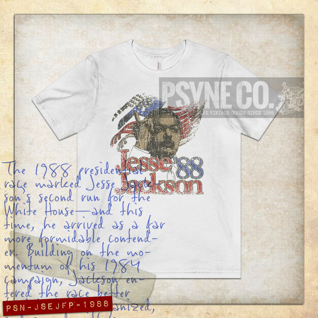 Jesse Jackson for President 1988 Vintage Men's T-Shirt