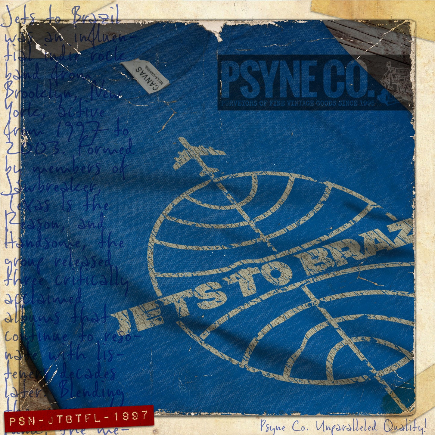 Jets to Brazil Take Flight 1997 Vintage Men's T-Shirt