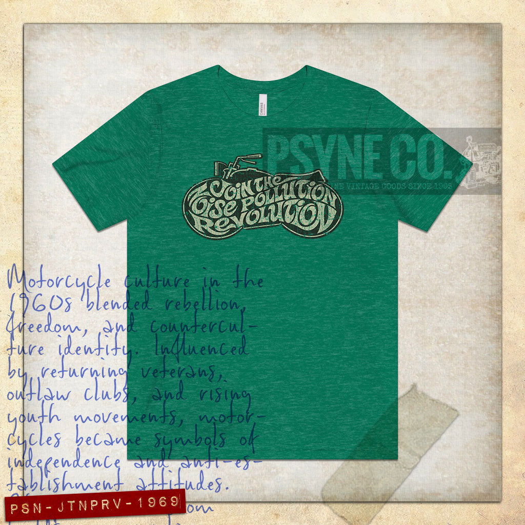 Join The Noise Pollution Revolution 1969 Vintage Men's T-Shirt