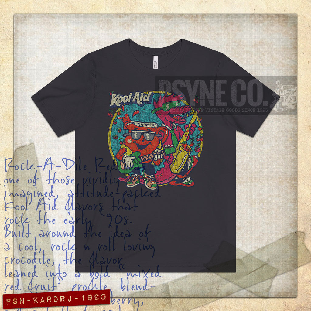 Rock-A-Dile Red Jam 1990 Vintage Men's T-Shirt