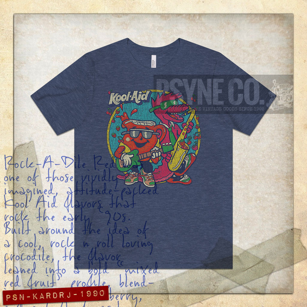 Rock-A-Dile Red Jam 1990 Vintage Men's T-Shirt