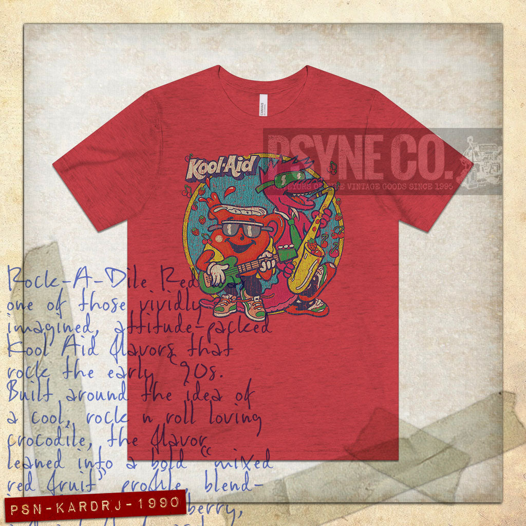 Rock-A-Dile Red Jam 1990 Vintage Men's T-Shirt