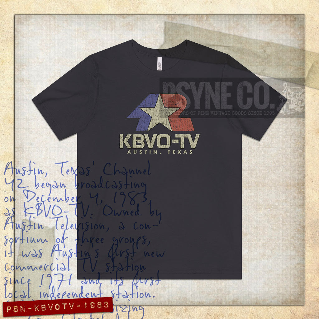 KBVO-TV 42 Austin 1983 Vintage Men's T-Shirt