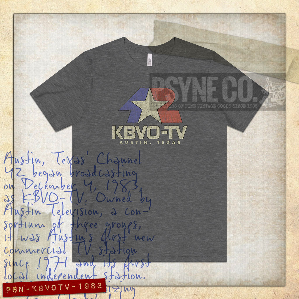 KBVO-TV 42 Austin 1983 Vintage Men's T-Shirt