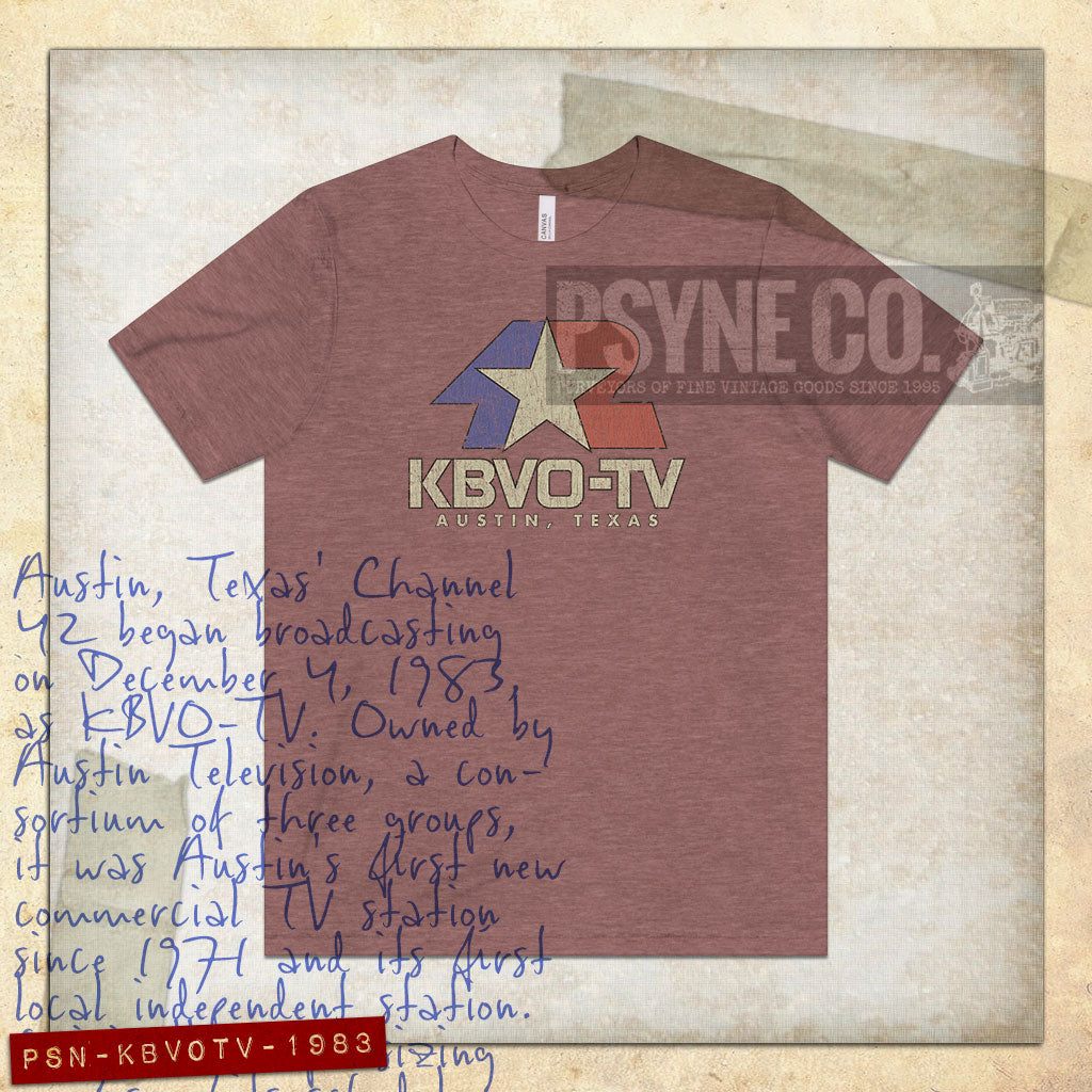 KBVO-TV 42 Austin 1983 Vintage Men's T-Shirt