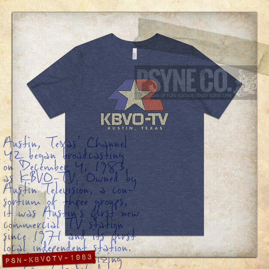 KBVO-TV 42 Austin 1983 Vintage Men's T-Shirt