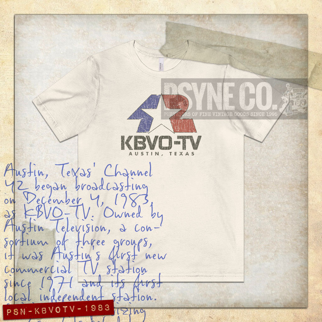 KBVO-TV 42 Austin 1983 Vintage Men's T-Shirt