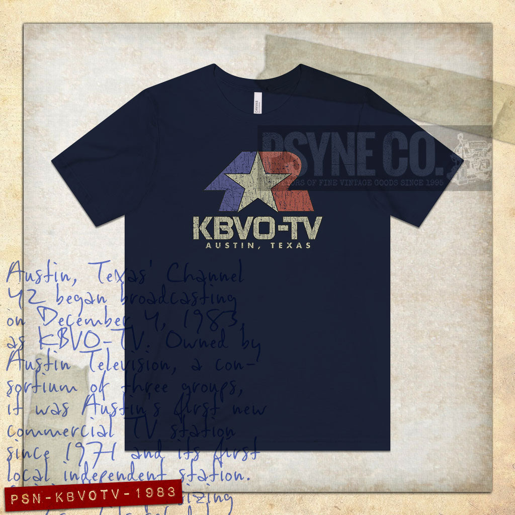 KBVO-TV 42 Austin 1983 Vintage Men's T-Shirt