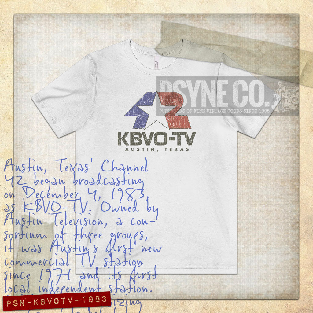 KBVO-TV 42 Austin 1983 Vintage Men's T-Shirt