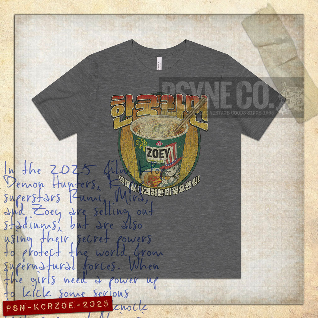 KDH Korean Cup Ramen Zoey 2025 Vintage Men's T-Shirt