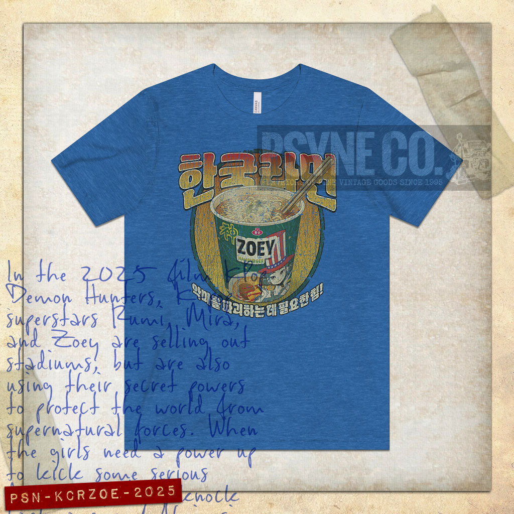 KDH Korean Cup Ramen Zoey 2025 Vintage Men's T-Shirt