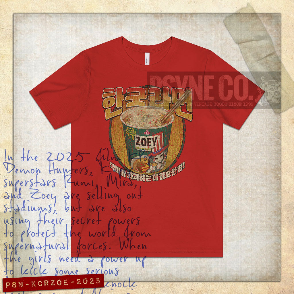KDH Korean Cup Ramen Zoey 2025 Vintage Men's T-Shirt