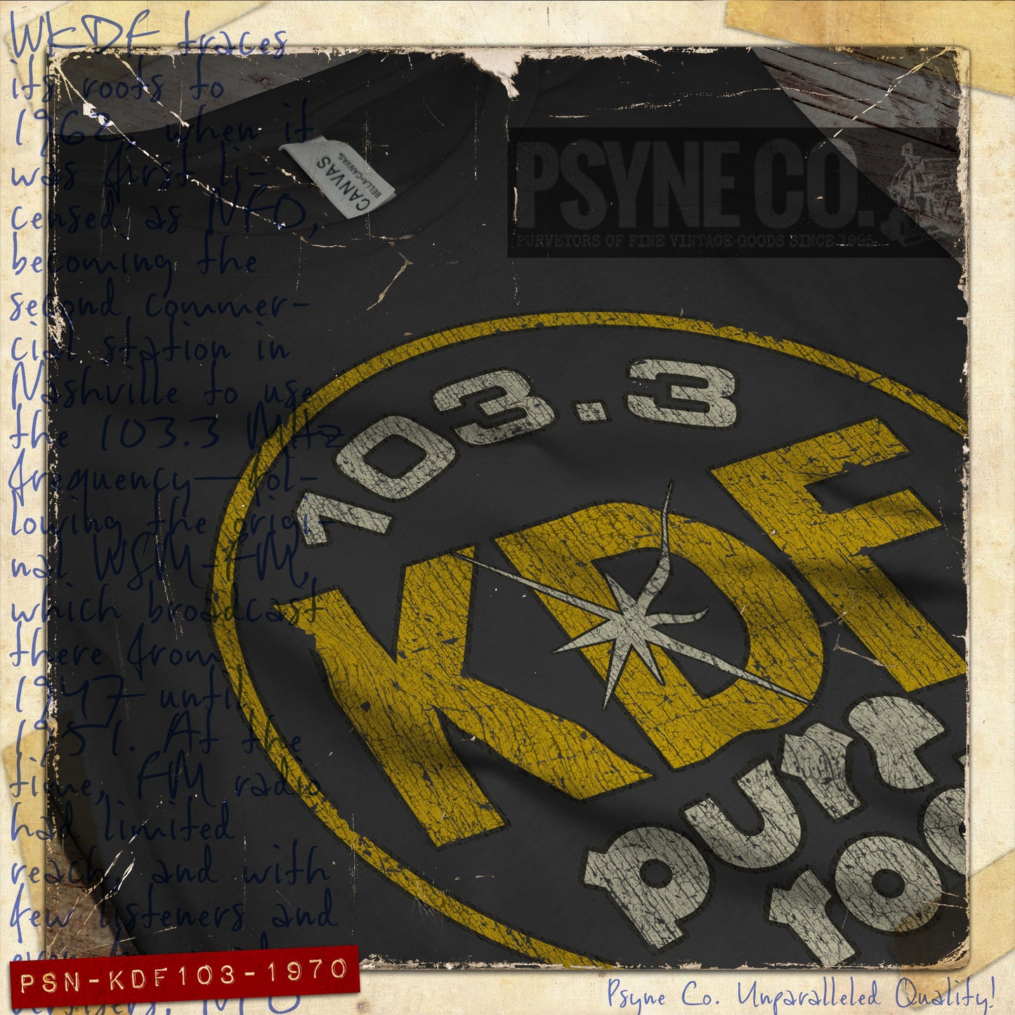KDF 103 Pure Rock 1970 Vintage Men's T-Shirt