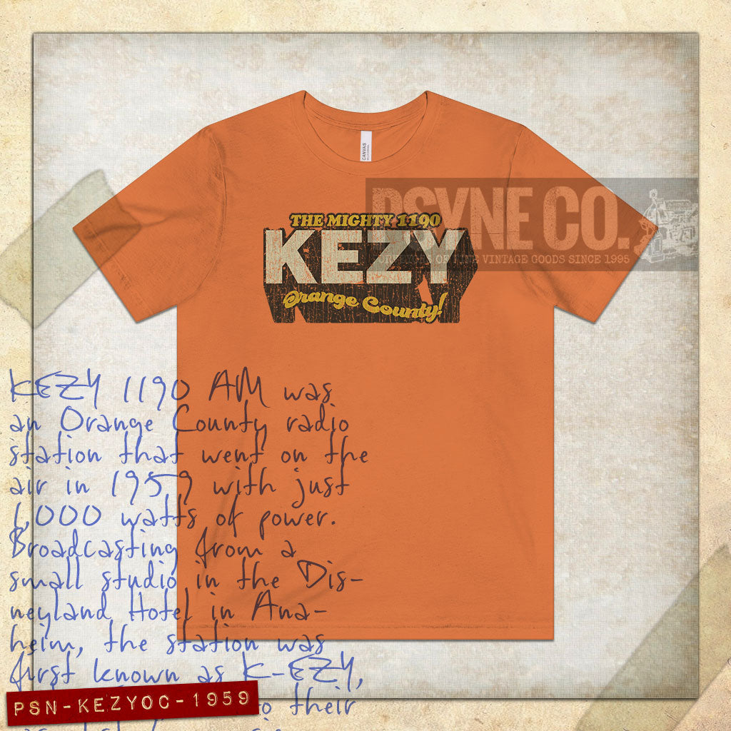 KEZY The Mighty 1190 Orange County 1959 Vintage Men's T-Shirt