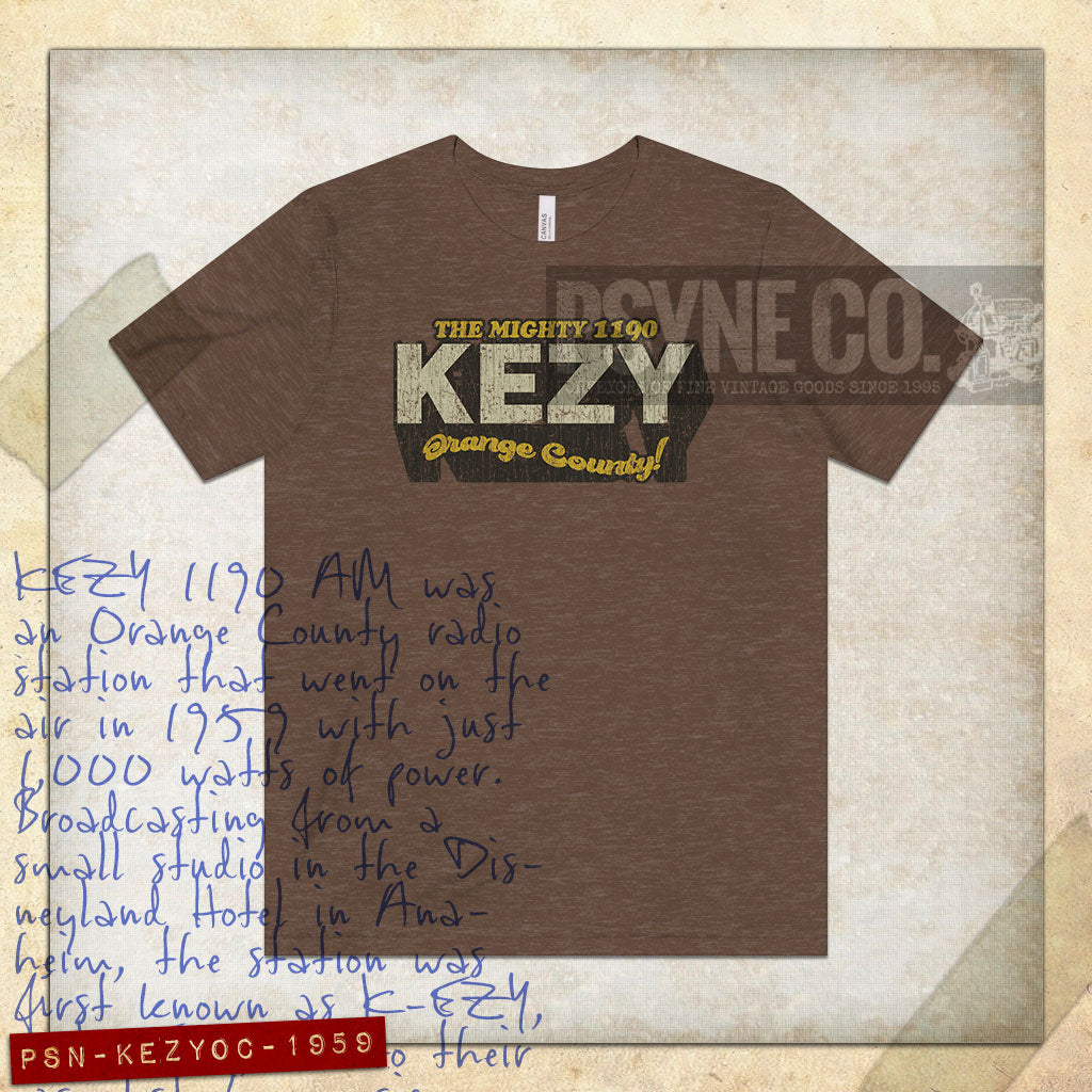 KEZY The Mighty 1190 Orange County 1959 Vintage Men's T-Shirt