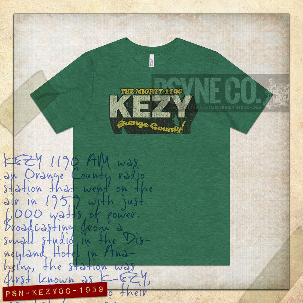KEZY The Mighty 1190 Orange County 1959 Vintage Men's T-Shirt
