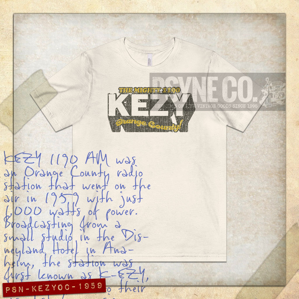 KEZY The Mighty 1190 Orange County 1959 Vintage Men's T-Shirt