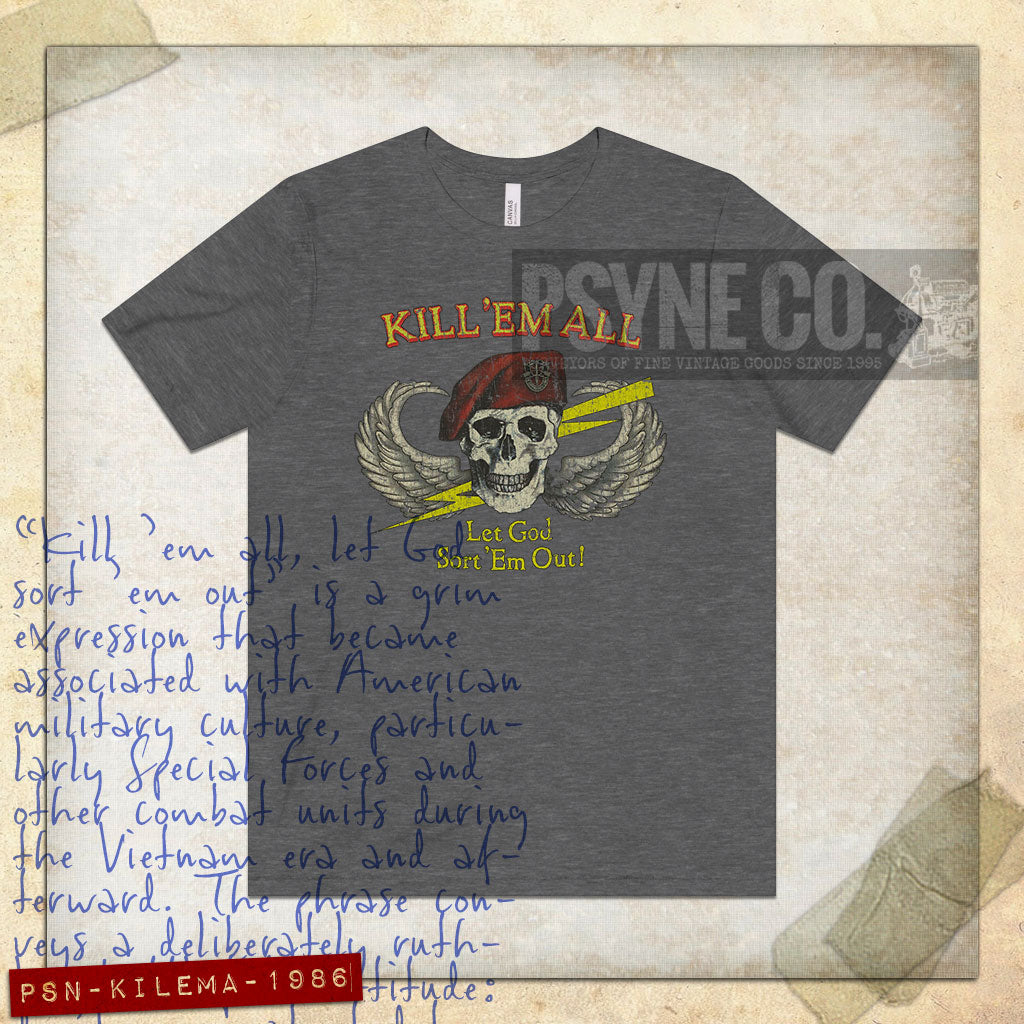 Kill 'Em All 1986 Vintage Men's T-Shirt