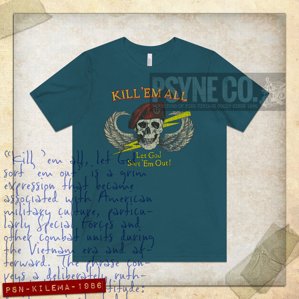 Kill 'Em All 1986 Vintage Men's T-Shirt