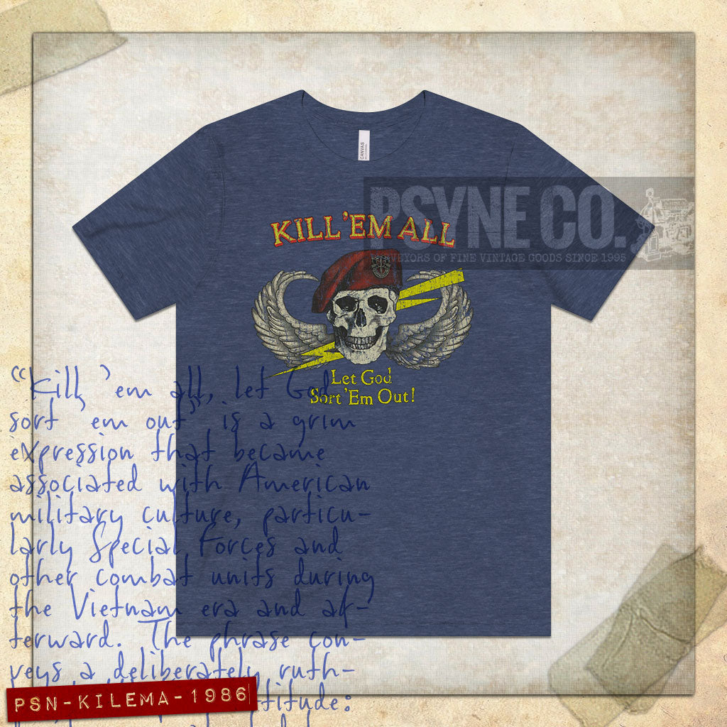 Kill 'Em All 1986 Vintage Men's T-Shirt