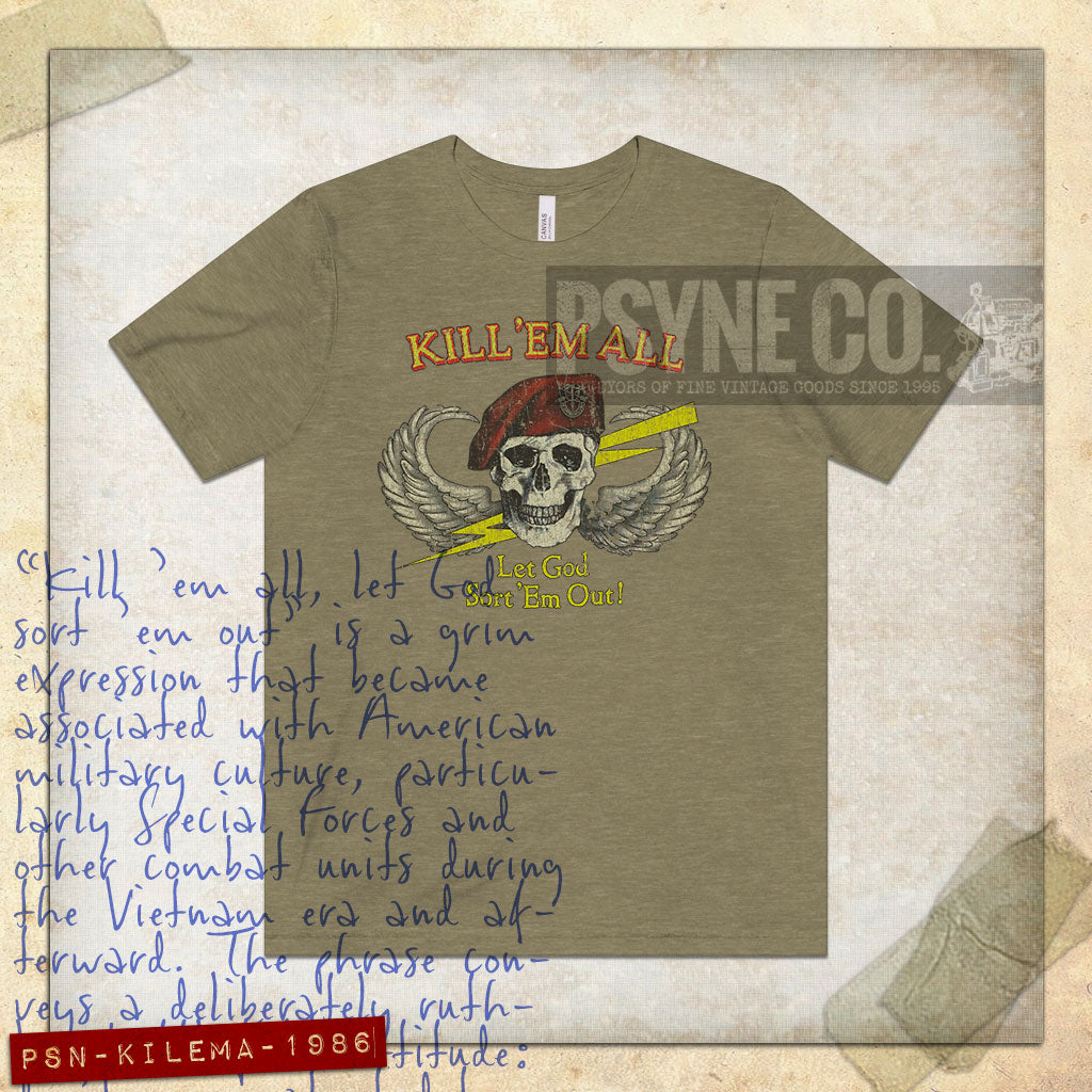 Kill 'Em All 1986 Vintage Men's T-Shirt