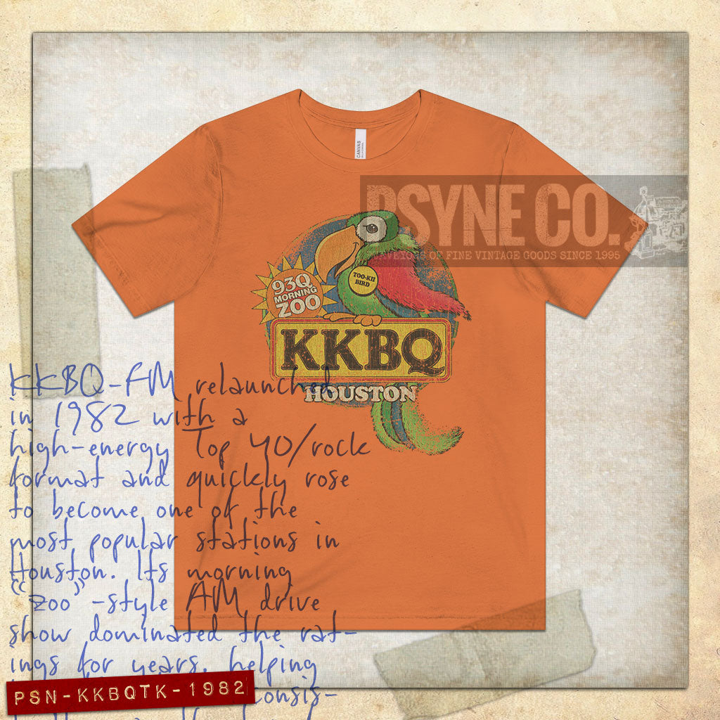 KKBQ Houston Too-Kii Bird 1982 Vintage Men's T-Shirt