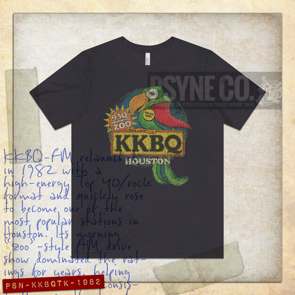 KKBQ Houston Too-Kii Bird 1982 Vintage Men's T-Shirt
