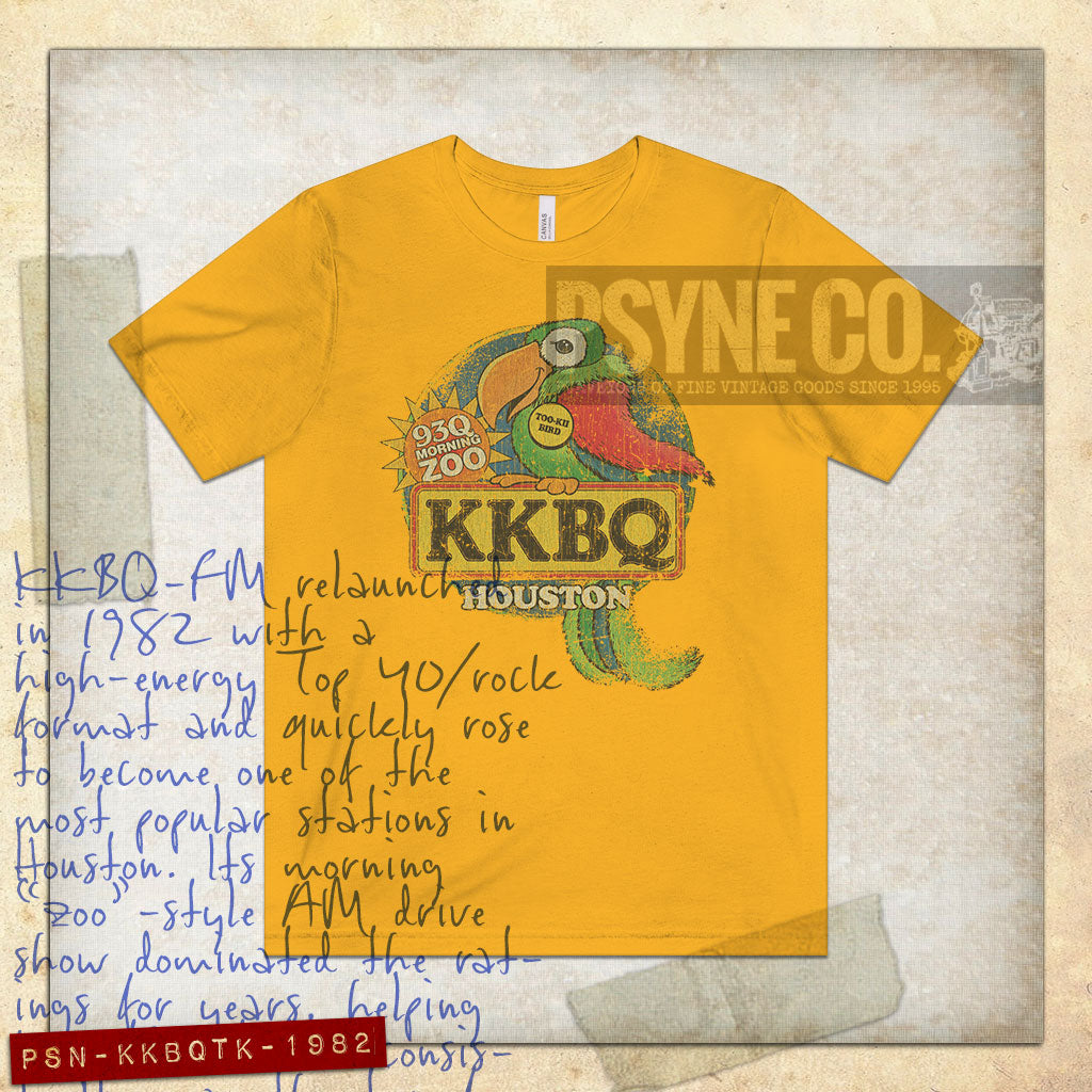 KKBQ Houston Too-Kii Bird 1982 Vintage Men's T-Shirt