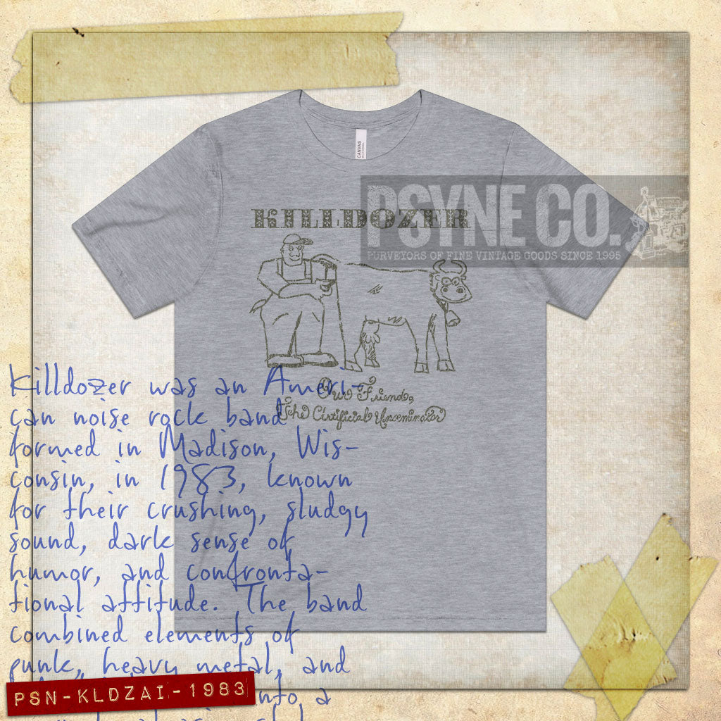 Killdozer Artificial Inseminator 1983 Vintage Men’s T-Shirt