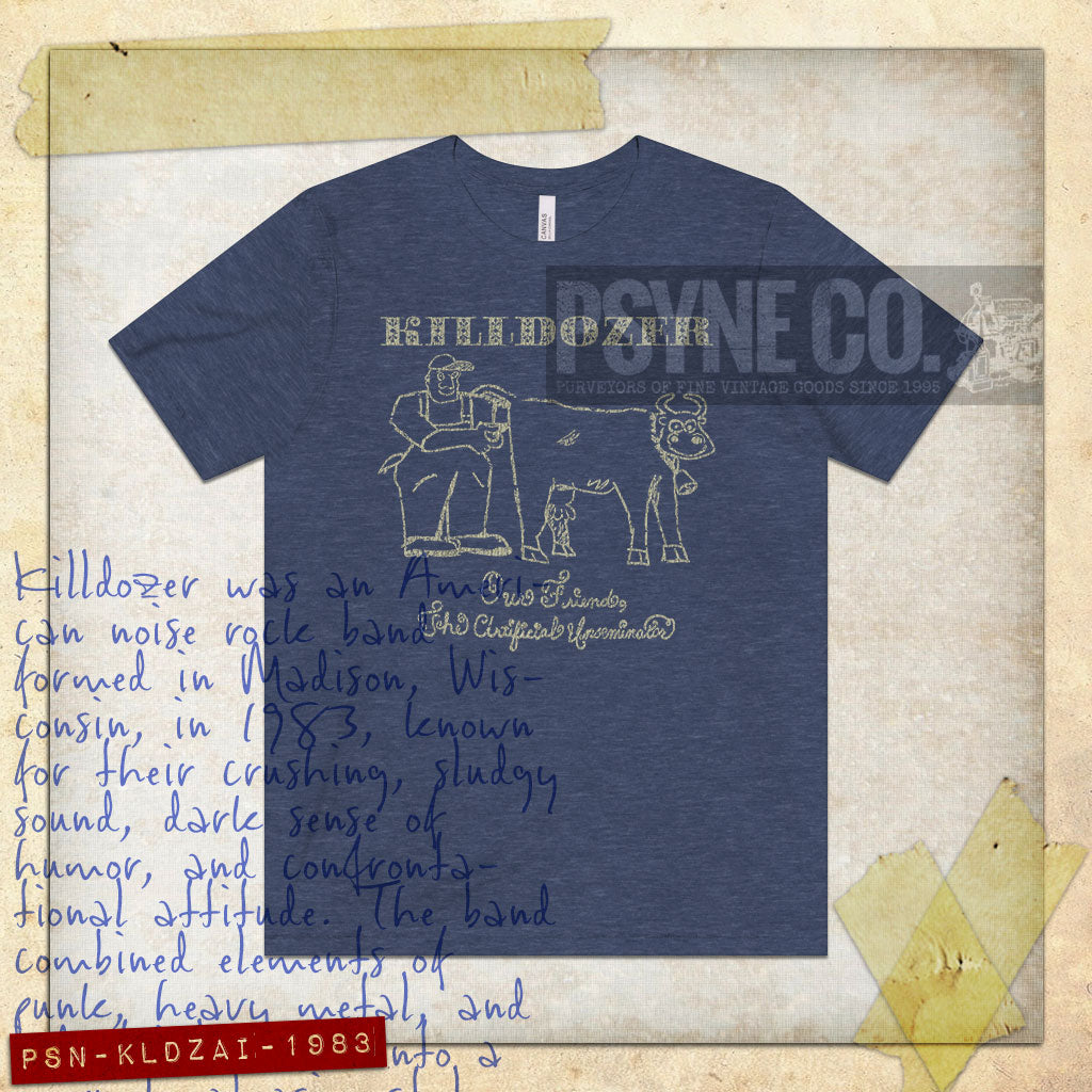 Killdozer Artificial Inseminator 1983 Vintage Men’s T-Shirt