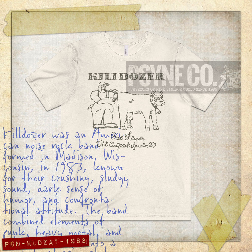 Killdozer Artificial Inseminator 1983 Vintage Men’s T-Shirt