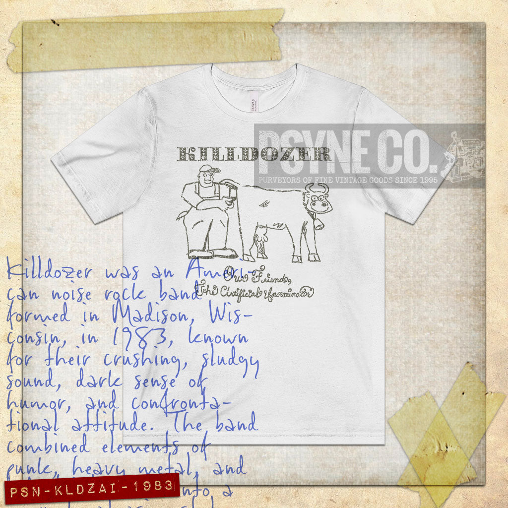 Killdozer Artificial Inseminator 1983 Vintage Men’s T-Shirt