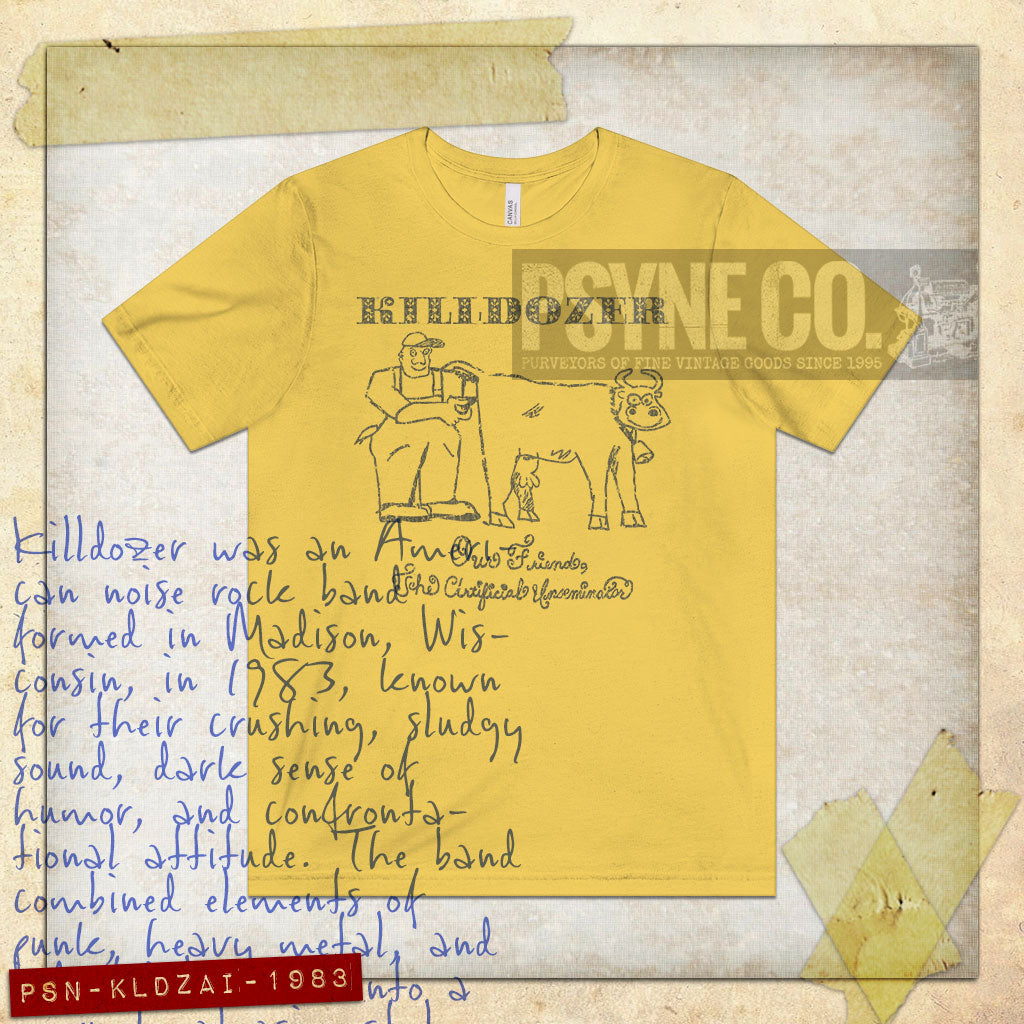 Killdozer Artificial Inseminator 1983 Vintage Men’s T-Shirt