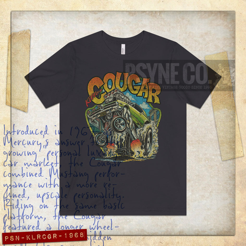 Killer Cougar 1968 Vintage Men's T-Shirt