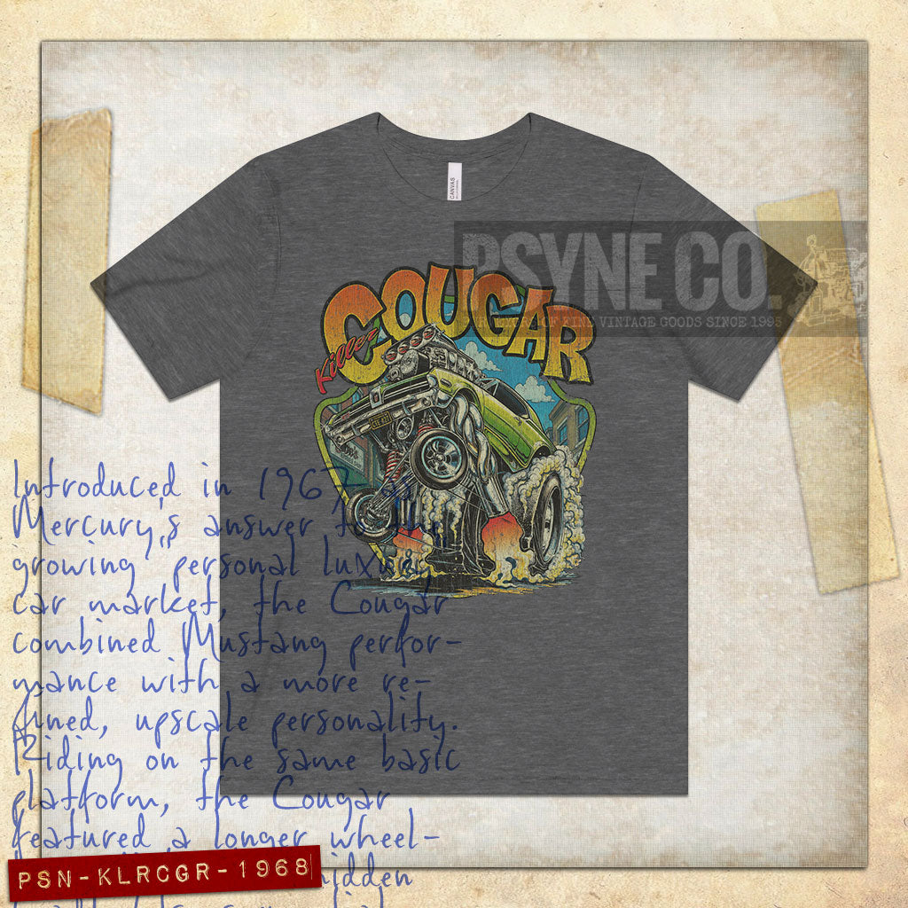 Killer Cougar 1968 Vintage Men's T-Shirt